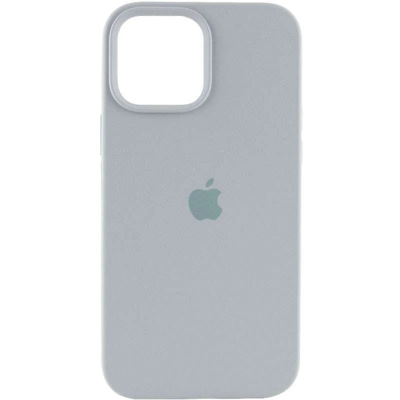 

Чехол Silicone Case с закрытым низом для Apple iPhone 13 Pro (6.1") (Серый / Mist Blue), Сірий / mist blue