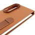 Шкіряний чохол Leather Case (AAA) with stand для Samsung Galaxy Z Fold7 – Tan. Фото 6 з 9