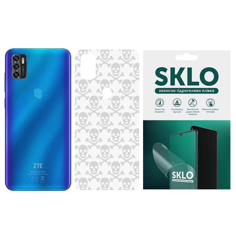 

Захисна плівка SKLO Back Transparent на тильну сторону на ZTE Blade v2020 (Прозорий / Черепи)