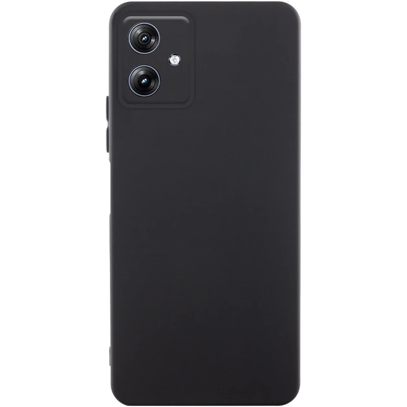 Кольоровий силіконовий чохол GETMAN із закритою камерою для Motorola Moto G54 – Чорний / Black. Фото 1 Кольоровий силіконовий чохол GETMAN із закритою камерою для Motorola Moto G54 – Чорний / Black. Фото 1 з 2