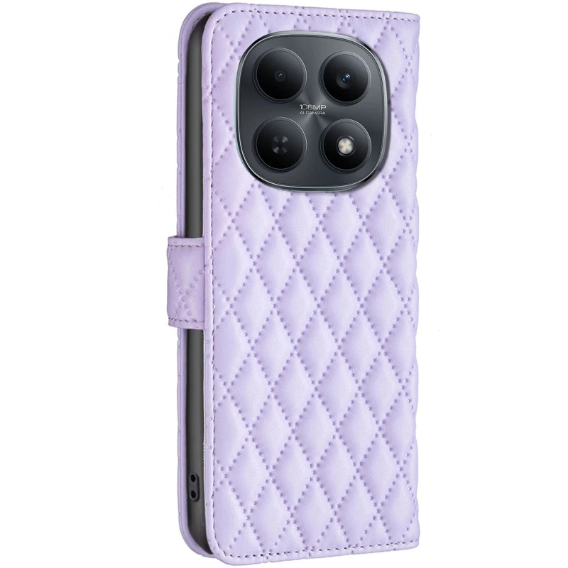 Кожаный чехол-книжка Sweet Line для Xiaomi Redmi Note 15 4G/5G (EU) – Purple. Фото 2 из 4