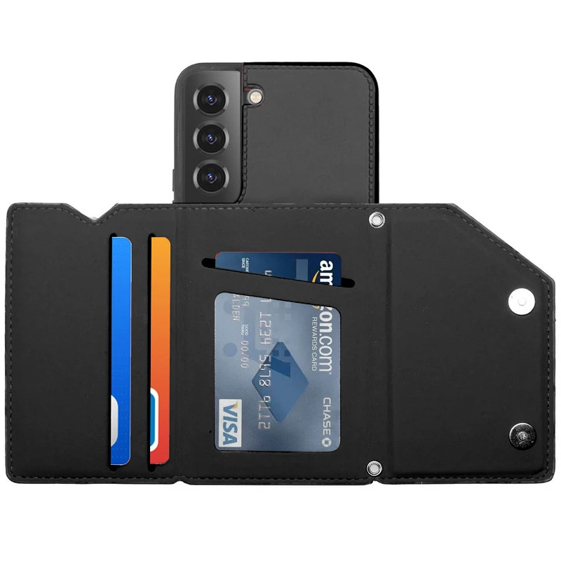 Чохол Frontalka з відсіком для карток на Samsung Galaxy S21 FE – Black. Фото 4 з 4