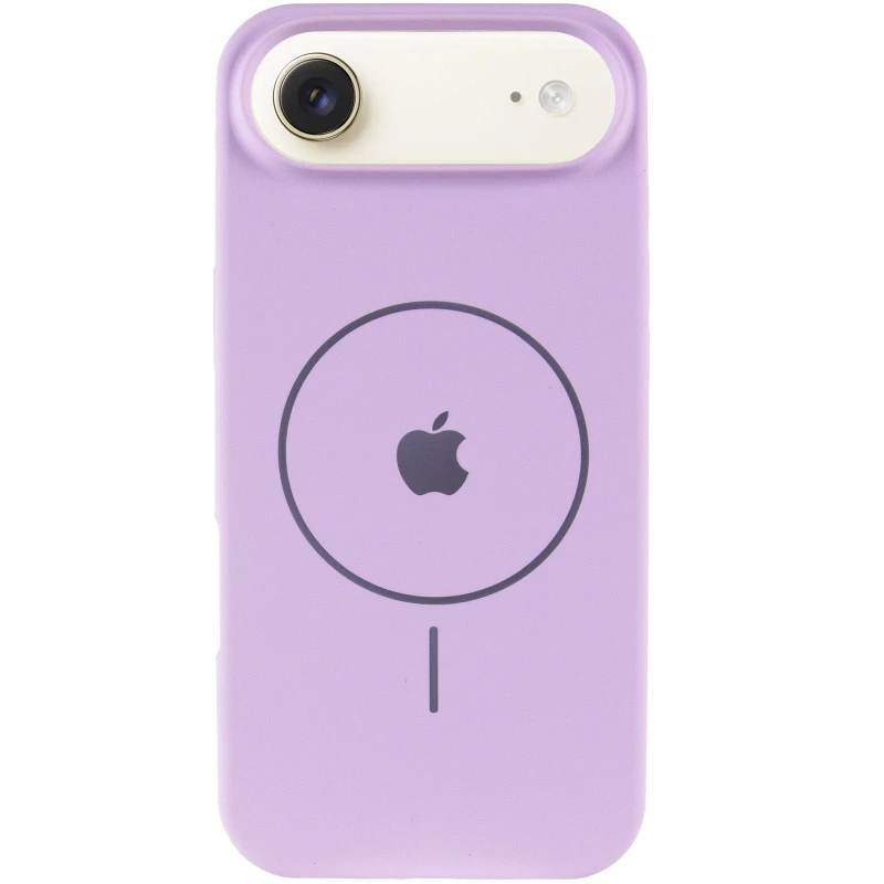 Чохол Silicone Case Full Protective (AA) V2 with MagSafe для Apple iPhone 17 Air (6.5") – Бузковий / Lilac. Фото 5 з 11