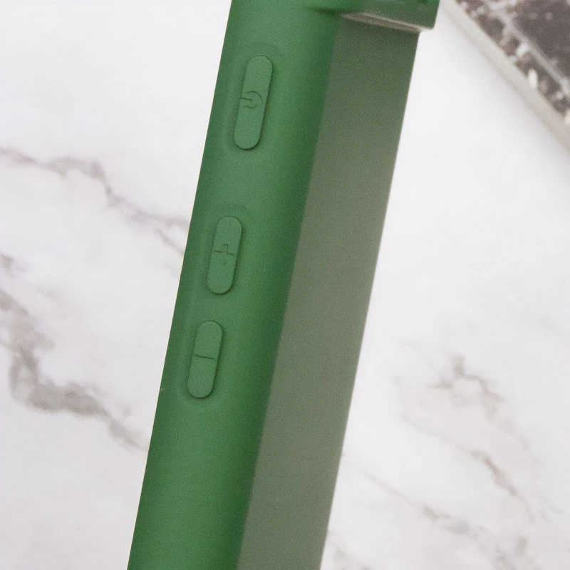 Кольоровий силіконовий чохол GETMAN із закритою камерою для Google Pixel 6 Pro – Зелений / Dark green. Фото 2 з 2