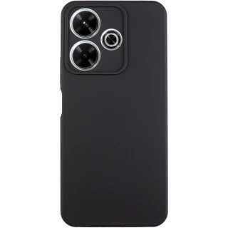 Чохол Silicone Case Lakshmi Plus з закритою камерою на Xiaomi Poco M6 4G — Чорний / Black