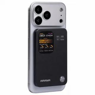 Портативний ЗП Power Bank Amaya W053C PD20W з БЗП 5000 mAh — Black