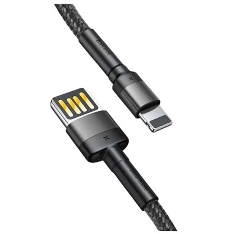 Дата кабель Baseus Cafule Lightning Cable Special Edition 1.5A (2m) – Сірий. Фото 3 з 5