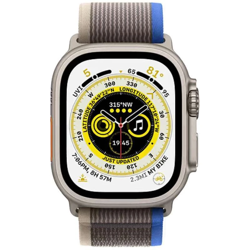 Ремінець Hoco WA14 Original series Apple watch (42/44/45/49mm) – Blue with Gray. Фото 5 з 8