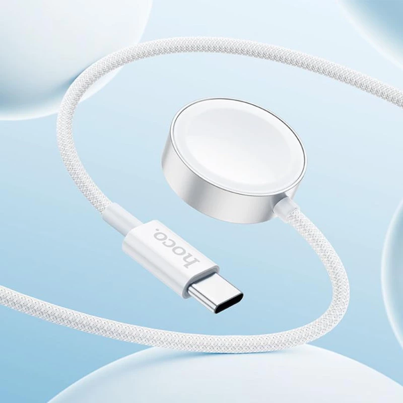 БЗУ Hoco CW59 Wireless charger for Samsung/iWatch (USB-C) – White. Фото 3 из 5