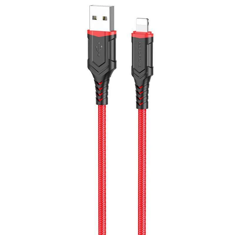 

Дата кабель Borofone BX67 USB to Lightning (1m) (Красный), Червоний