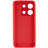 Чехол Silicone Case с закрытым низом и защитой камеры для Xiaomi Redmi Note 13 5G – Красный / Red. Фото 2 из 3