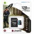 Карта пам'яті Kingston MicroSDXC 128GB U3 Canvas Go! Plus R170MB/s 90W + adapter (SDCG3/128GB) – Black. Фото 1 з 3