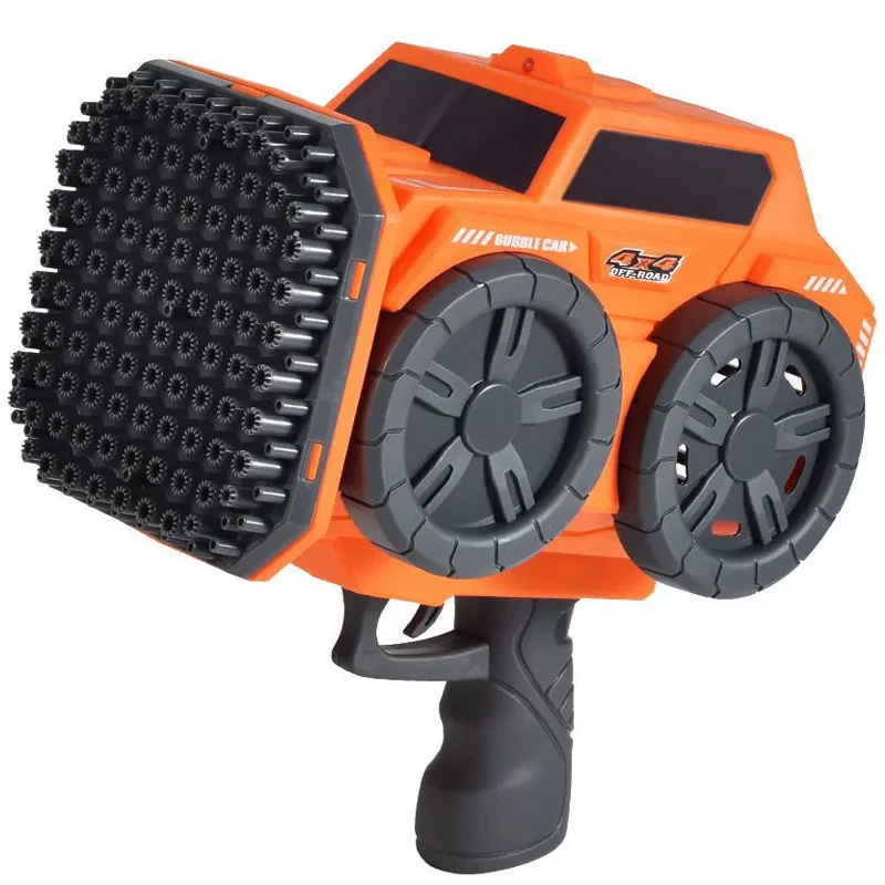 Пістолет з мильними бульбашками SHT KB1294 Car на 139 отворів + 2xbottle 60ml – Orange. Фото 3 з 3