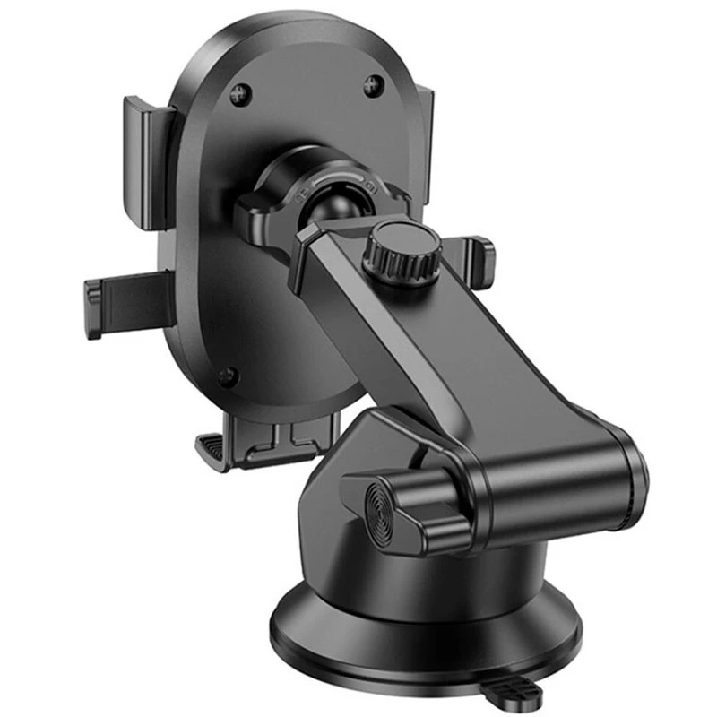 Автодержатель Borofone BH93 Grand one-button (center console) – Black. Фото 2 из 5