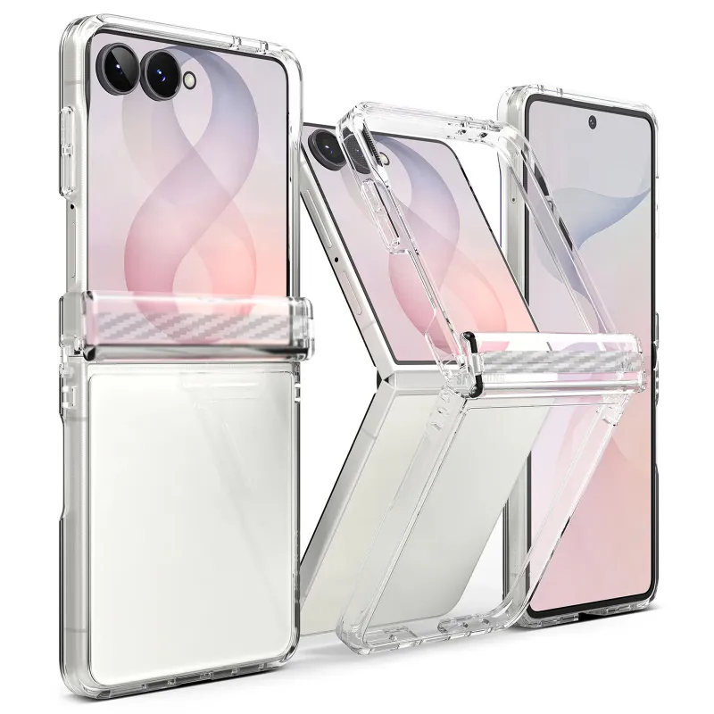Чехол PC Pure Case для Samsung Galaxy Z Flip8 – Clear. Фото 4 из 5