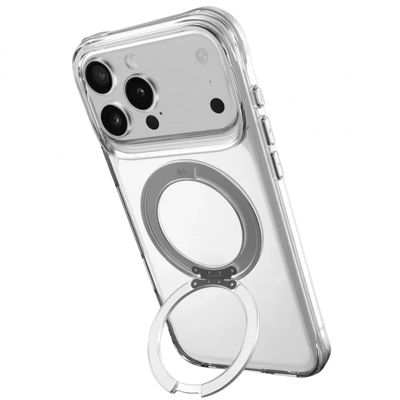 TPU+PC чехол Space Pure with ring 360 для Apple iPhone 17 Pro (6.3") – Clear. Фото 1 из 2