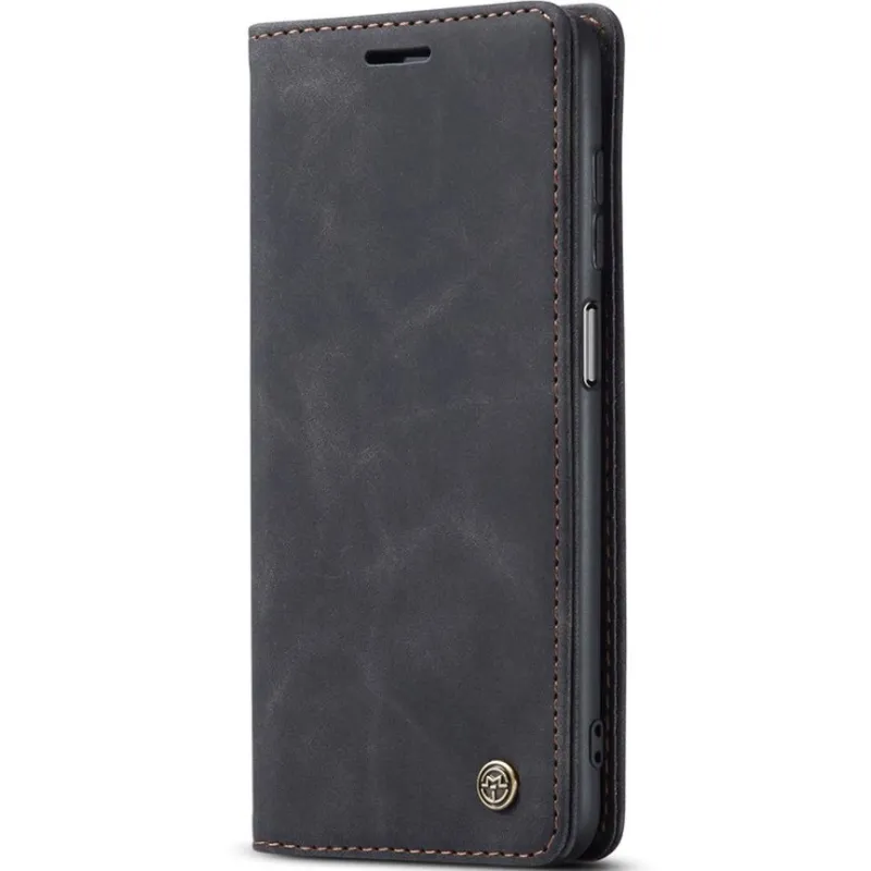 Шкіряний чохол-книжка CaseMe Velvet Nubuck для Samsung Galaxy A25 5G – Black. Фото 1 з 5