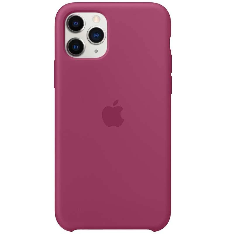 Чехол Silicone Case Premium для Apple iPhone 11 Pro Max (6.5") – Малиновый / Pomegranate. Фото 1 из 3
