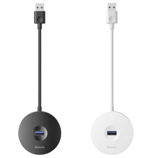 Перехідник HUB Baseus Round Box USB to USB 3.0 + 3USB 2.0 фото 1 Перехідник HUB Baseus Round Box USB to USB 3.0 + 3USB 2.0 фото 1 з 1