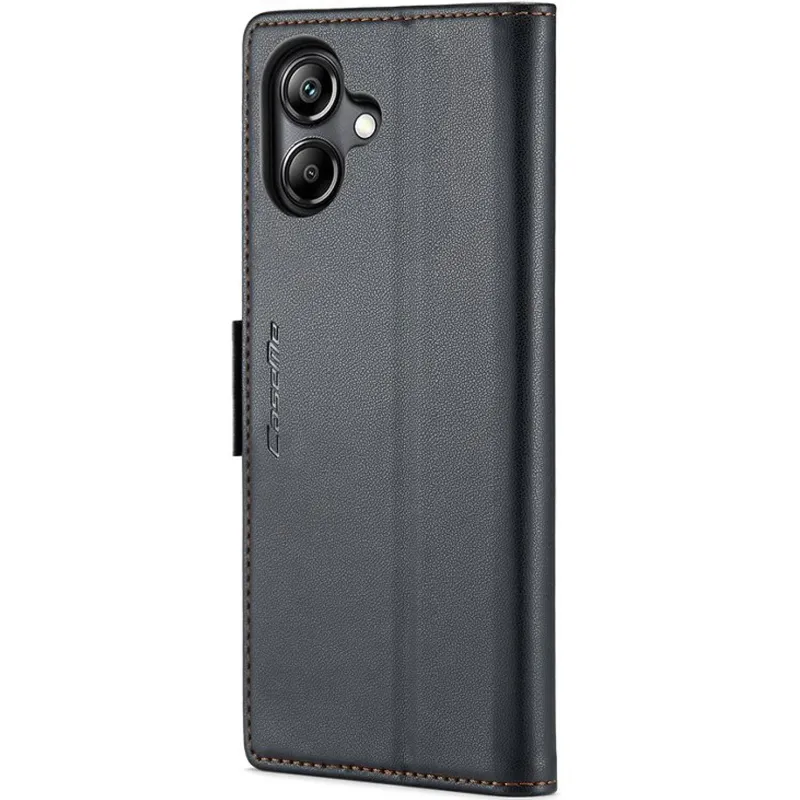 Шкіряний чохол-книжка CaseMe Nappa leather для Xiaomi Redmi Note 12S – Black. Фото 2 з 6