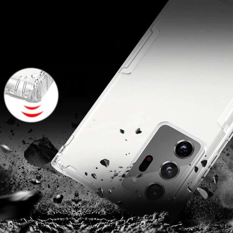 Ультратонкий силіконовий чохол Nillkin на Samsung Galaxy Note 20 Ultra – Безбарвний (прозорий). Фото 6 з 8