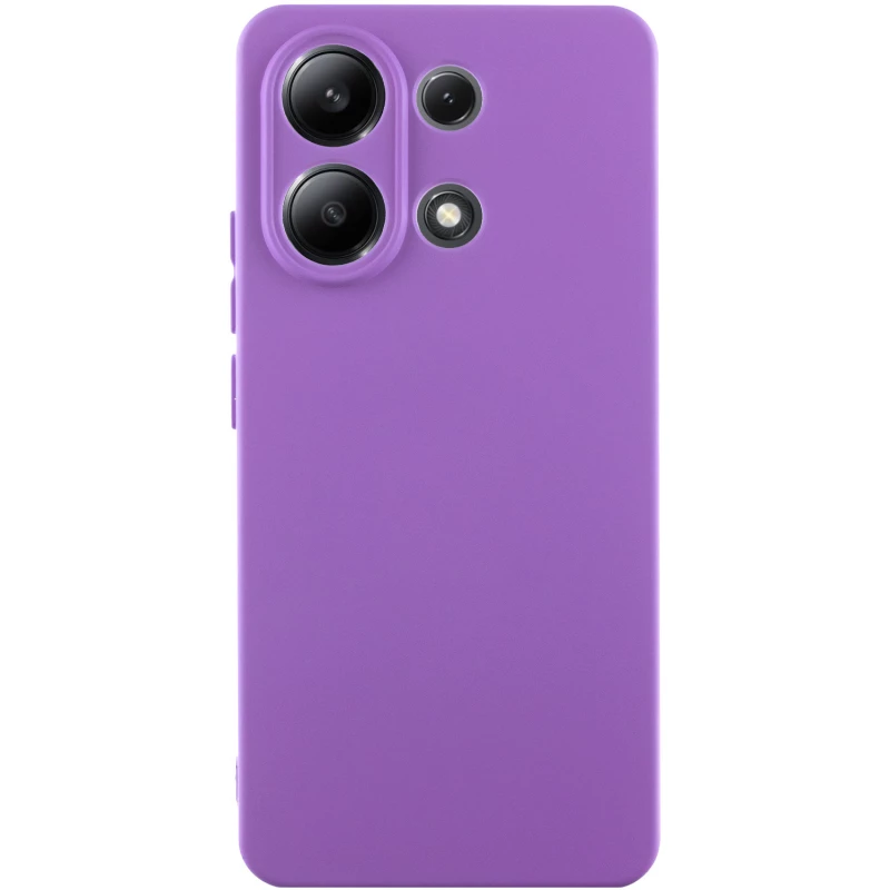 Чохол Silicone Case Lakshmi Plus з закритою камерою на Xiaomi Redmi Note 13 5G – Фіолетовий / Purple. Фото 1 з 6