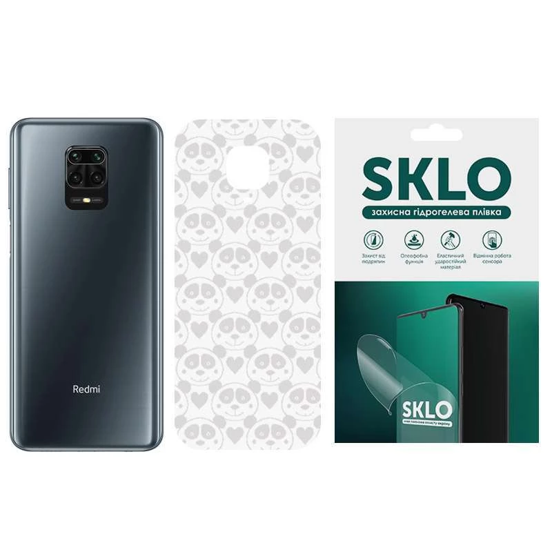 Захисна плівка SKLO Back Transparent на тильну сторону на Xiaomi Redmi Note 12 Pro 4G – Прозорий / Панди. Фото 1 з 1