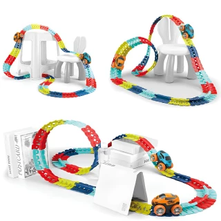 Інтерактивний трек з інерційною машинкою SHT 388 Changeable Trak (184pcs/1CAR) фото 1 з 3