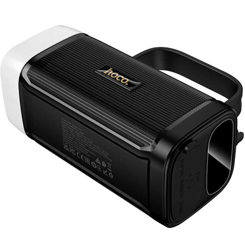 Портативний ЗП Power Bank Hoco J174 Unimpeded 22.5W+PD20W dual lighting 40000 mAh – Black. Фото 3 з 7