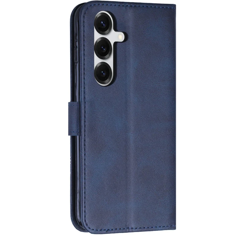 Кожаный чехол-книжка Jet Cover для Samsung Galaxy S26 – Blue. Фото 3 из 4