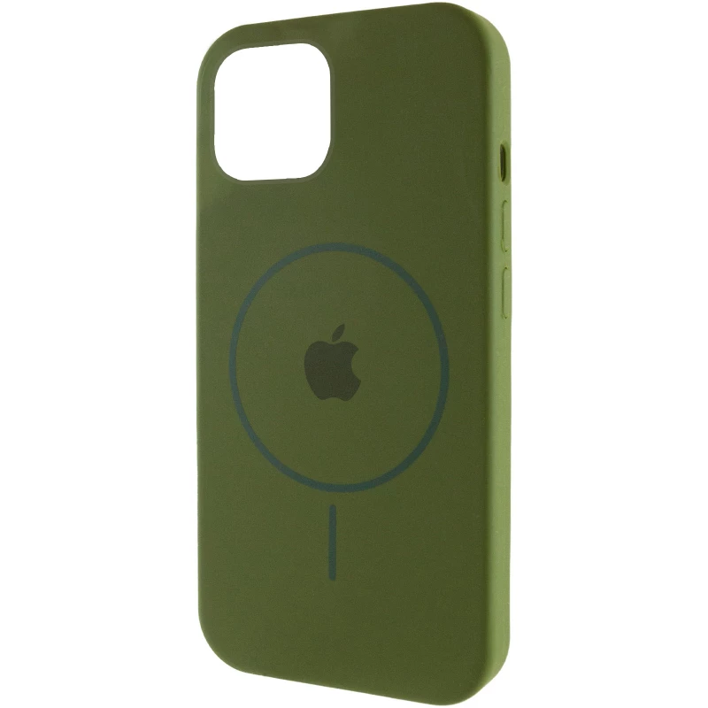 Чехол Silicone Armor Max with MagSafe для Apple iPhone 11 Pro Max (6.5") – Зеленый / Dark Olive. Фото 2 из 10