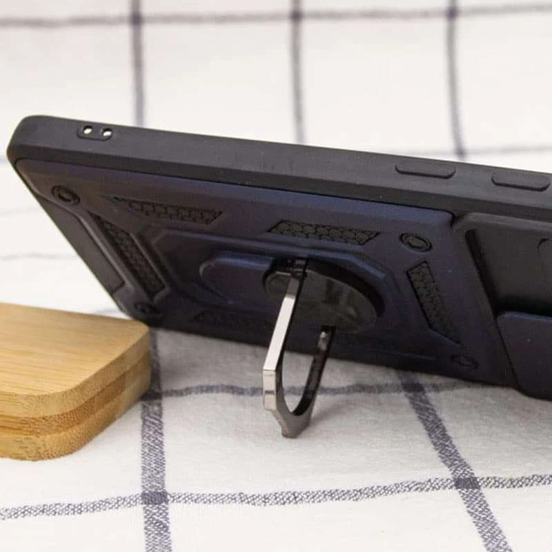 Ударопрочный чехол Serge Ring с защитой камеры для Xiaomi Redmi Note 12 Pro 5G – Синий. Фото 3 из 3