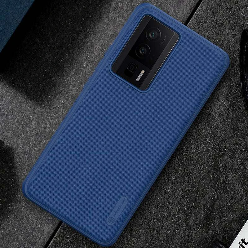 Пластиковая накладка Nillkin Pro для Xiaomi Redmi K60 / K60 Pro – Синий / Blue. Фото 6 из 6