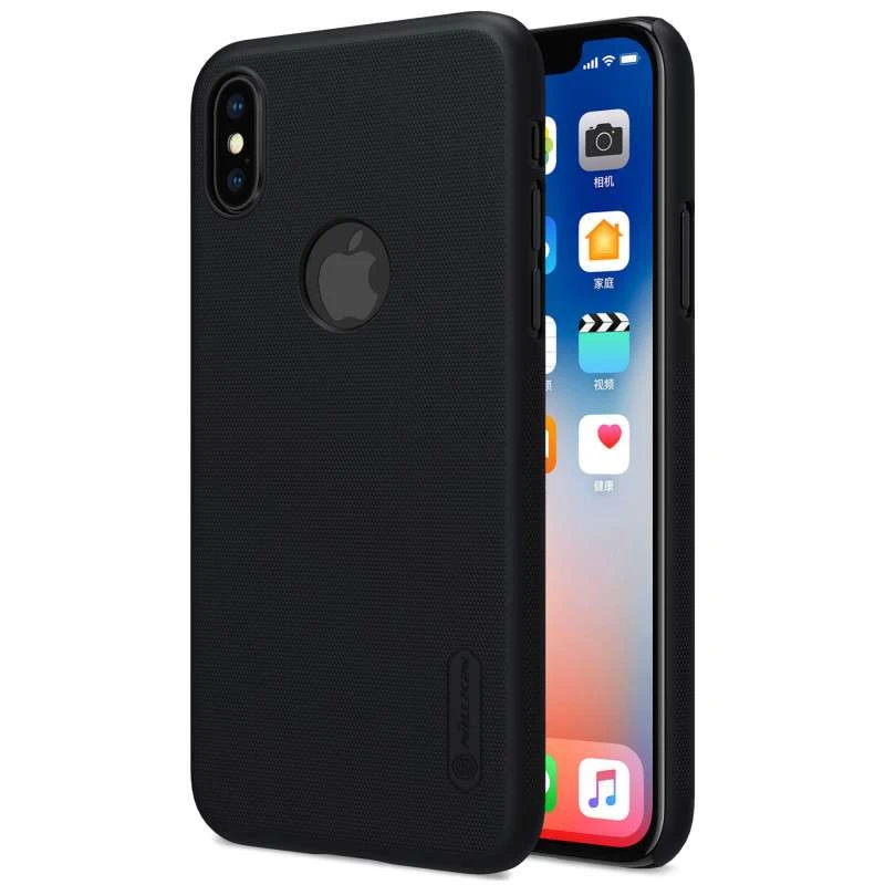 

Пластикова накладка Nillkin Frost на Apple iPhone X (5.8") (Чорний (вырез для лого))