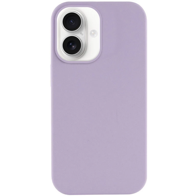 Чехол с закрытым низом Silicone Case для Apple iPhone 16 – Сиреневый / Lilac. Фото 1 из 12