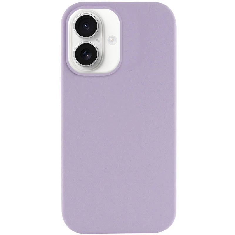 Чехол с закрытым низом Silicone Case для Apple iPhone 16 Plus – Сиреневый / Lilac. Фото 2 из 12