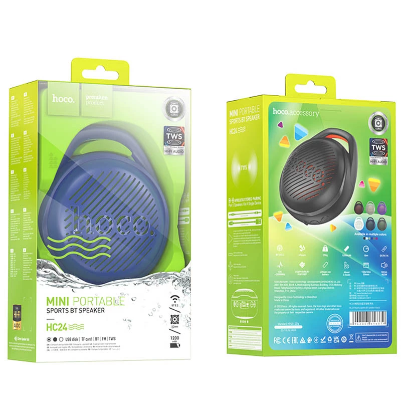 Bluetooth Колонка Hoco HC24 Hearty sports – Blue. Фото 2 з 2