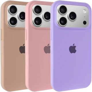 Чохол Silicone Case (AA) Logo with MagSafe для Apple iPhone 17 Pro (6.3")