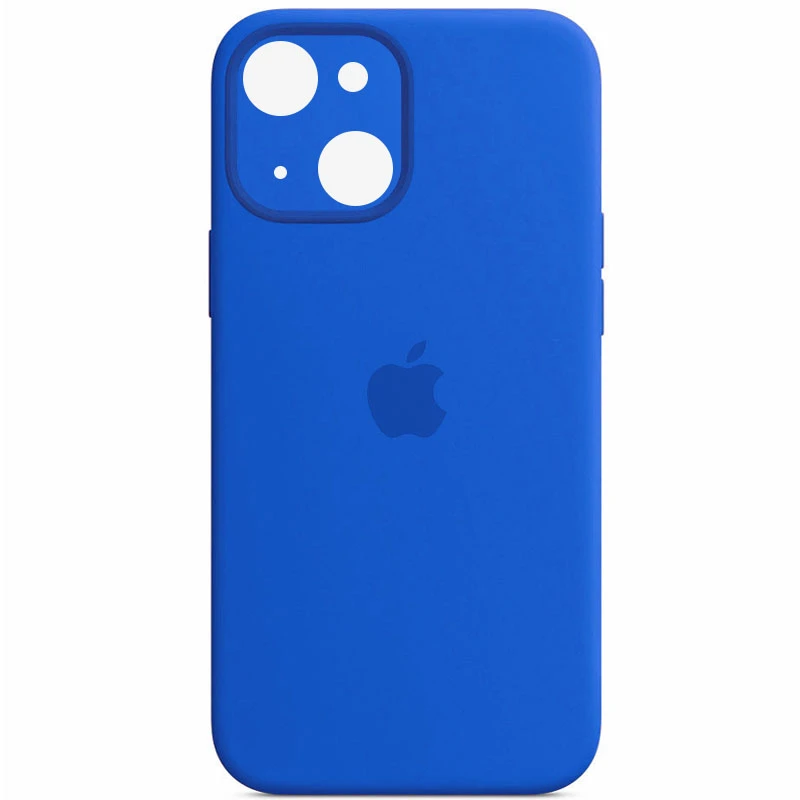 

Чехол Silicone Case с защитой камеры для Apple iPhone 13 (6.1") (Синий / Capri Blue), Синій / capri blue