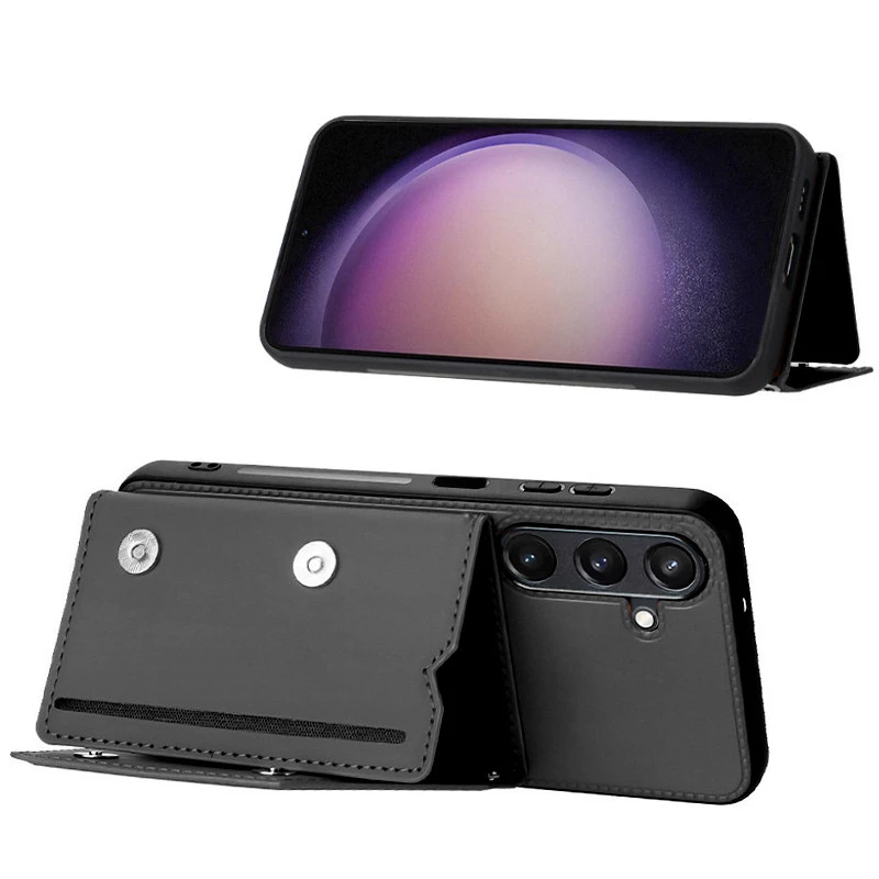 Чохол Frontalka з відсіком для карток з захистом камери на Samsung Galaxy A24 4G – Black. Фото 3 з 3