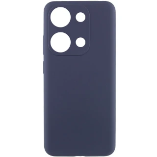 Чехол Silicone Case Lakshmi Premium з закритою камерою на Xiaomi 14T Pro — Темно-синий / Midnight blue