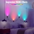 Настінна LED лампа RGB Intelligent wall lamp 6 pcs with Bluetooth European plug with app – Black. Фото 5 з 6