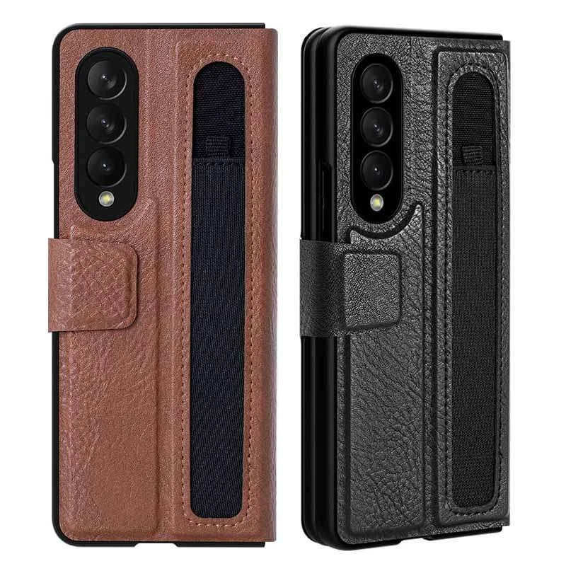 

Шкіряна накладка Nillkin Aoge (з тримачем ручки) на Samsung Galaxy Z Fold3