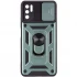 Ударопрочный чехол Serge Ring с защитой камеры для Xiaomi Redmi Note 10 5G – Зеленый. Фото 2 из 4
