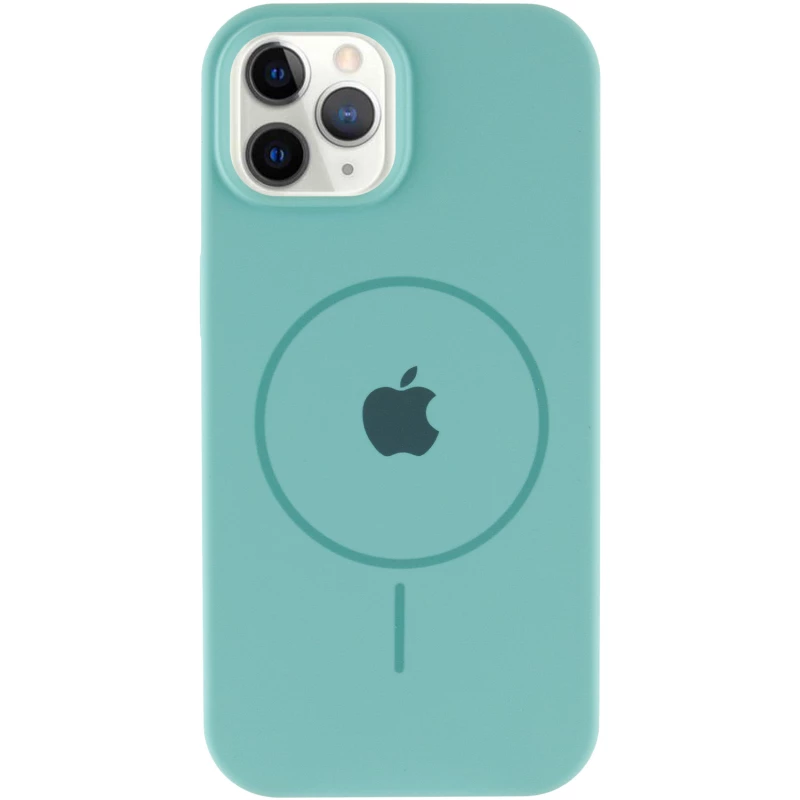Чехол Silicone Armor Max with MagSafe для Apple iPhone 11 Pro Max (6.5") – Бирюзовый / Marine Green. Фото 7 из 14