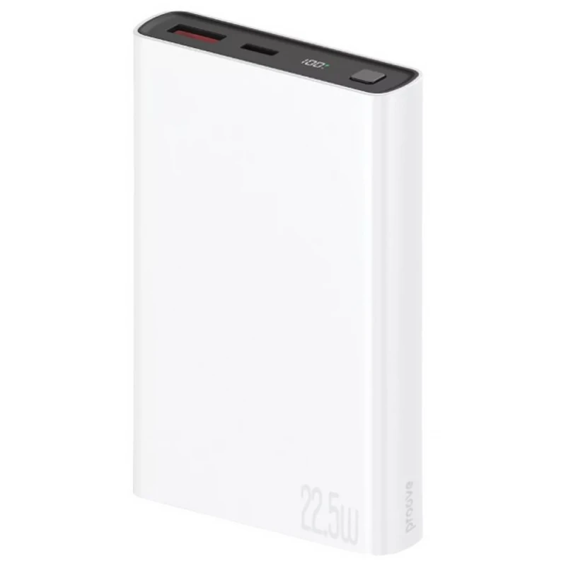 Портативний ЗП Proove Hyper Flux Plus 22.5W 10000 mAh – White. Фото 1 з 2