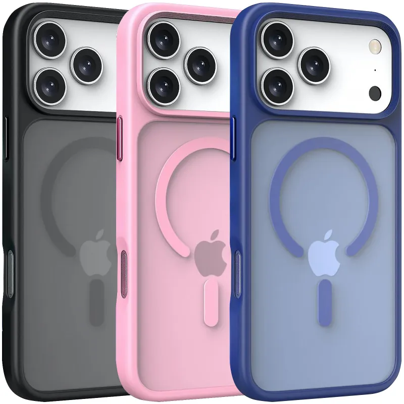 TPU+PC чохол Metal Buttons with Magnetic Fit для Apple iPhone 17 Pro (6.3") фото 1 з 2