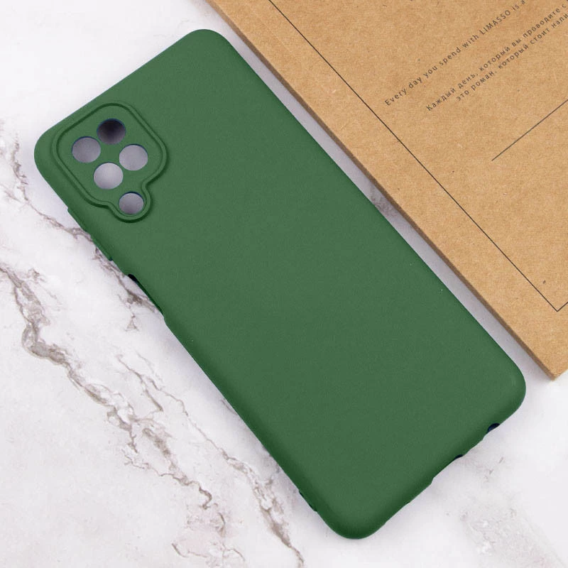 Чохол Silicone Case Lakshmi з закритою камерою на Samsung Galaxy M33 5G – Зелений / Dark green. Фото 6 з 6