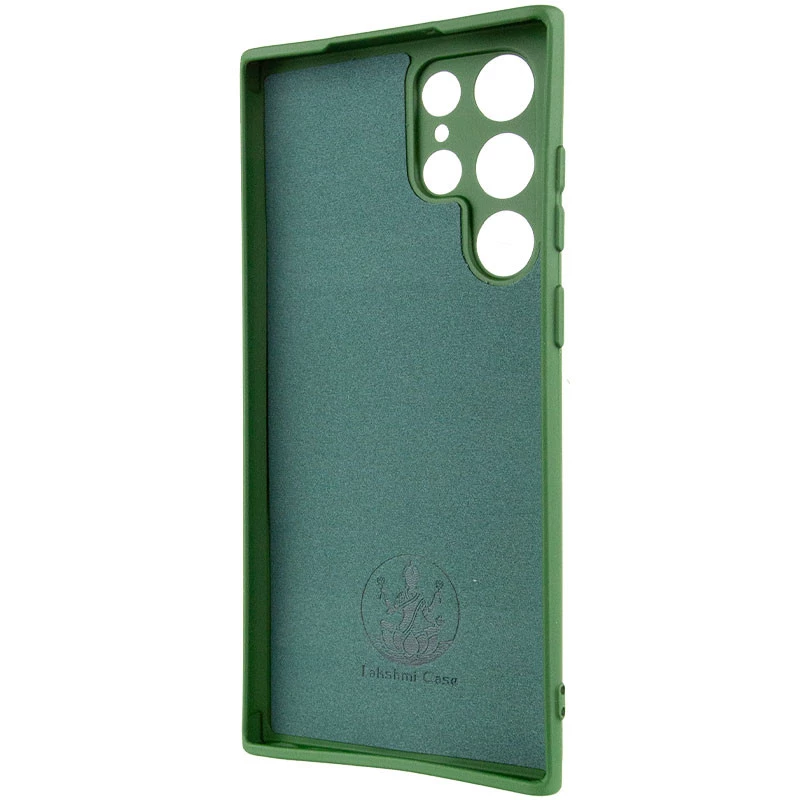 Чохол Silicone Case Lakshmi Plus з закритою камерою на Samsung Galaxy S23 Ultra – Зелений / Dark green. Фото 4 з 7