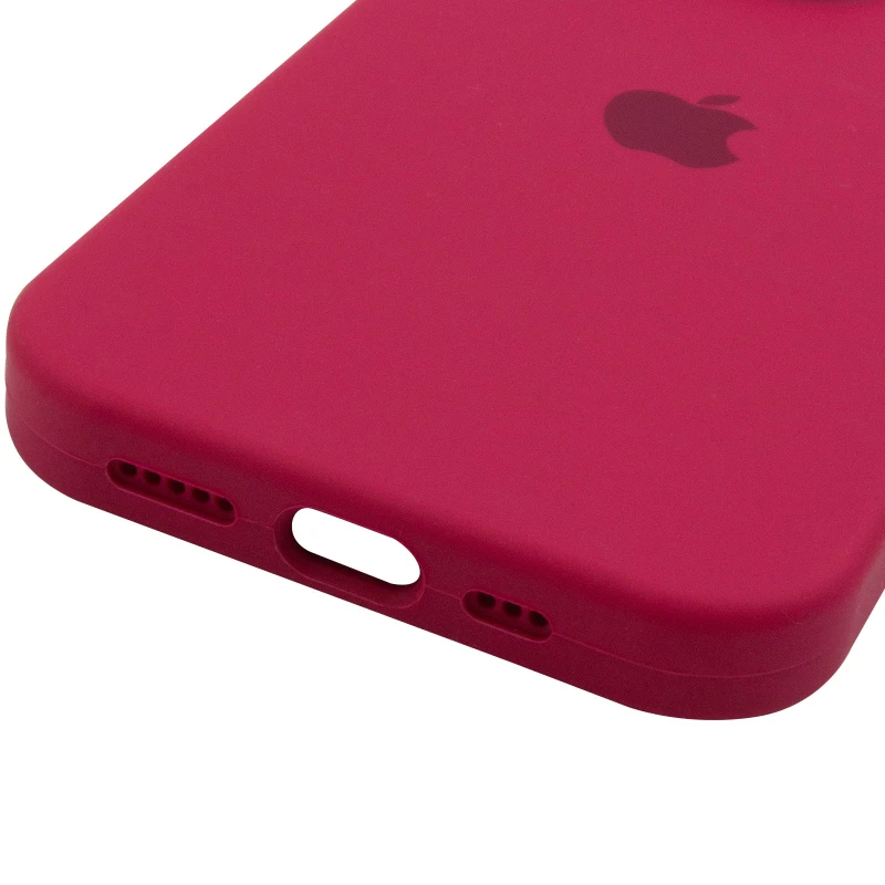 Чохол Silicone Case з захистом камери на Apple iPhone 16 Pro – Червоний / Rose Red. Фото 6 з 6